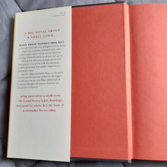 The Casual Vacancy by J. K. Rowling First Printing (2012, Hardcover) - Picture 9 of 16